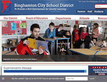 Tablet Screenshot of binghamtonschools.org